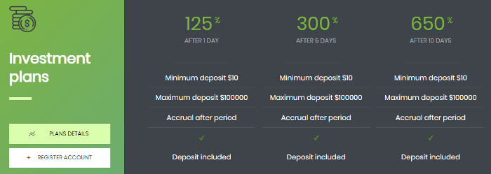 Valleybit Investment Plans