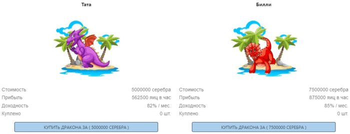 Инвестиционные тарифы в Dragon Money