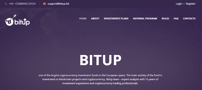 Přehled projektu Bitup