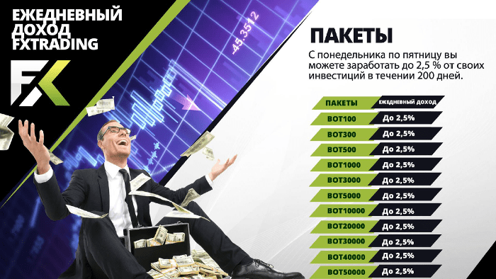 Инвестиционные планы проекта Fx Trading Corp