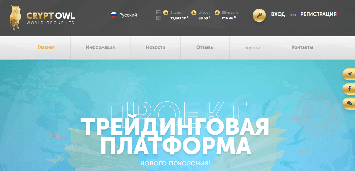 Обзор проекта Cryptowl Group Обзор проекта Cryptowl Group