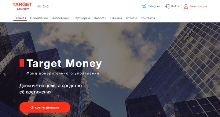 Обзор проекта Target Money