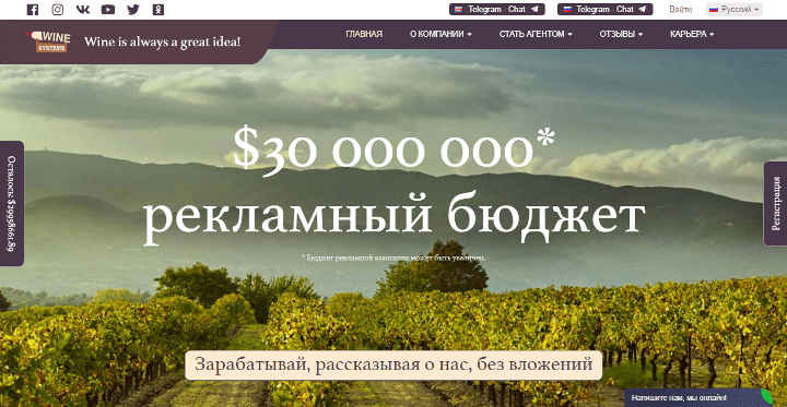 Обзор проекта Wine Systems