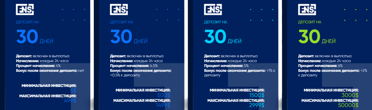 Инвестиционные планы проекта FNS Company