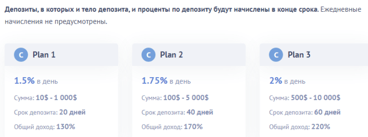 Plans d'investissement du projet Neroos