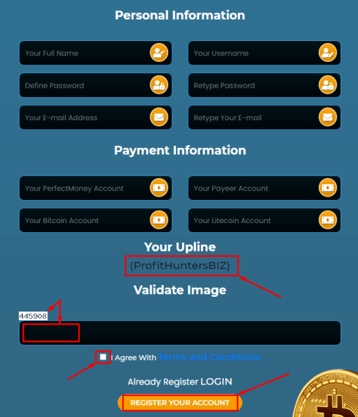 Registrazione nel progetto Unixtrades