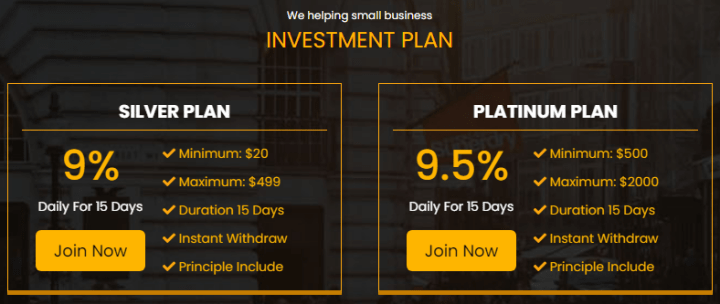 Investment plans for the Investors Domain project