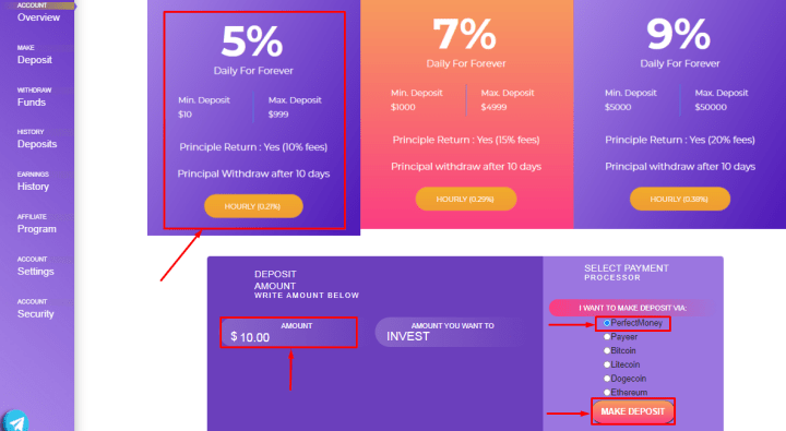 Creazione di un deposito nel progetto Bitliner