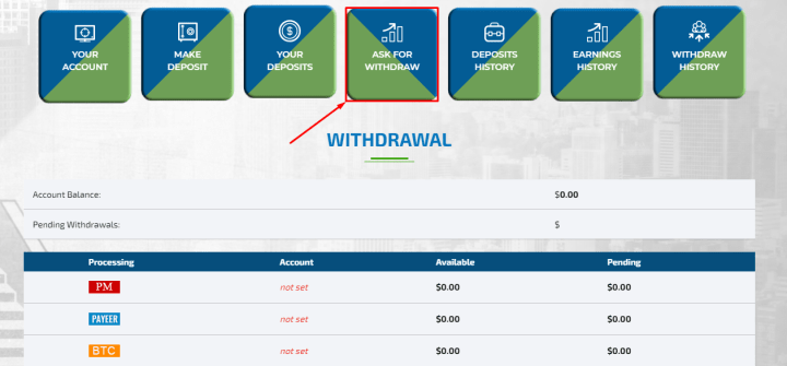 Withdrawal of funds in the Gramstock project