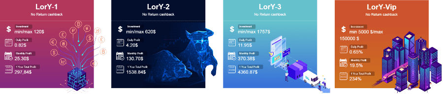 Инвестиционные планы проекта Lory Holding