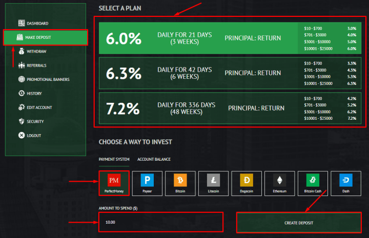 Создание вклада в проекте Plazer