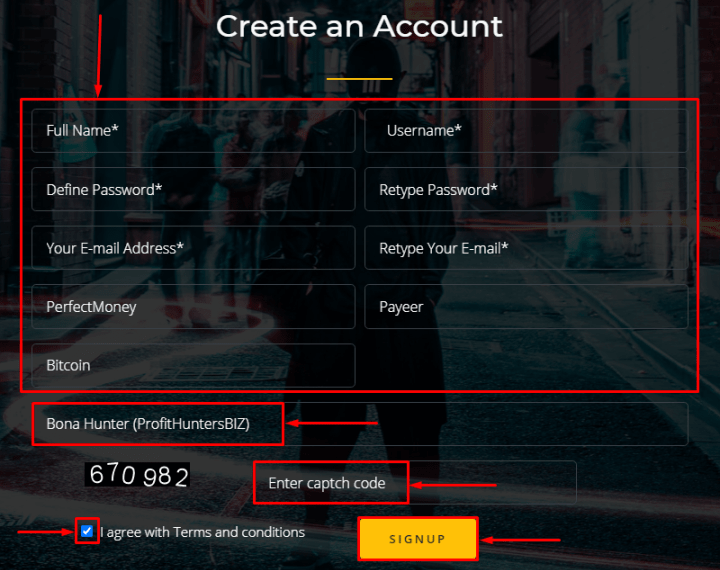 Registration in the Velzaa project