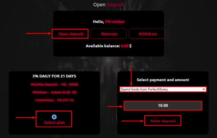 Making a deposit in the Texium project