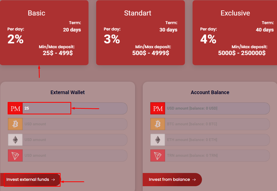 Creation of a deposit in the PKR-Group project