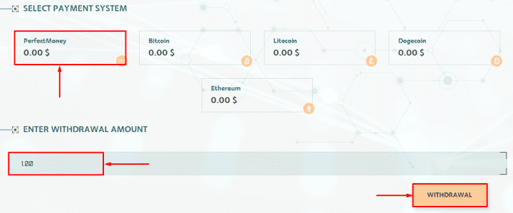 Вывод средств в проекте Quantum Tech