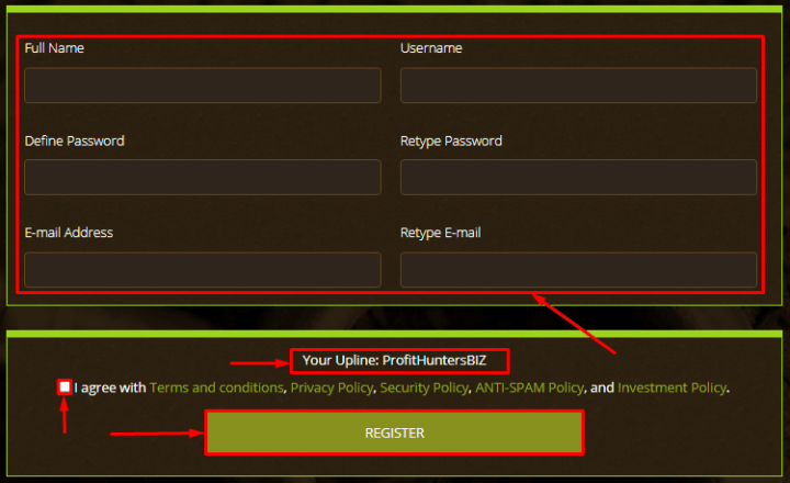 Registration in the Yerbalife project