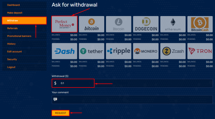 Вывод средств в проекте Pragma