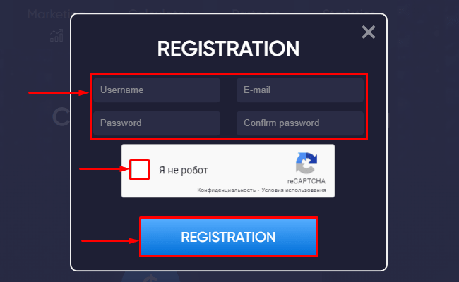 Registration in the Mineex project