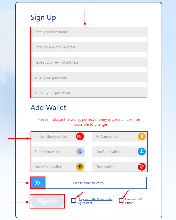 Registration in the Spiritelectro project