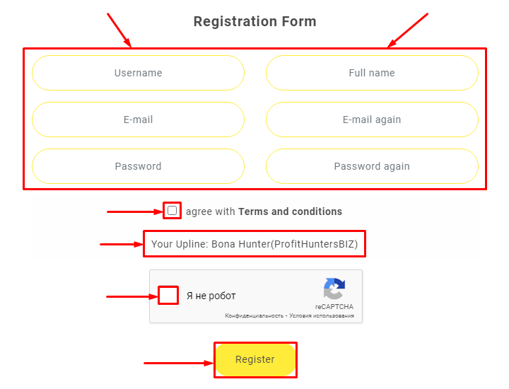 Registration in the Capital Arise project