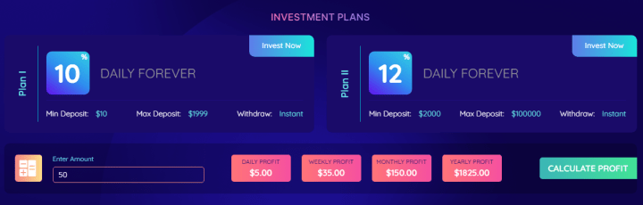 Planos de investimento do projeto Toptose