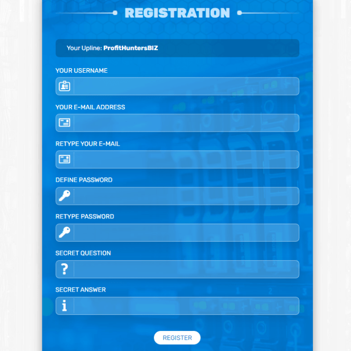 Registration in the Bit-Hunter project