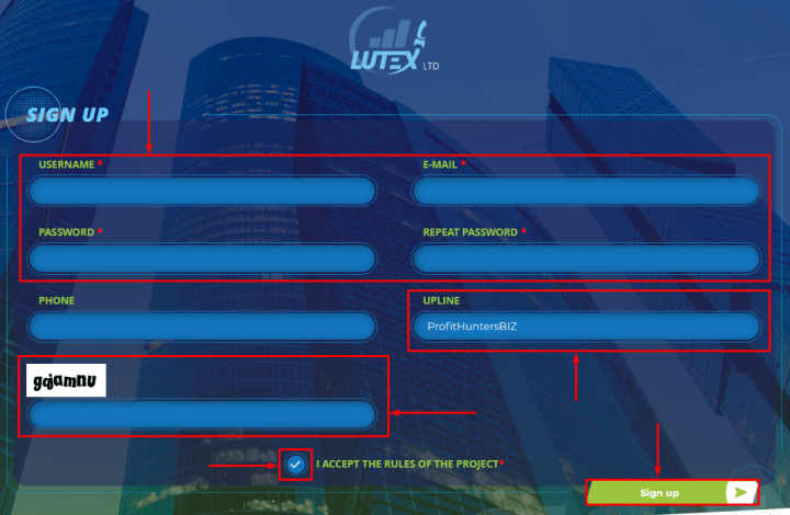 Registration in the Lutex project