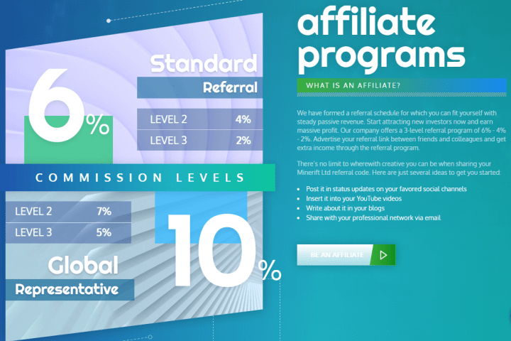 Minerift project affiliate program