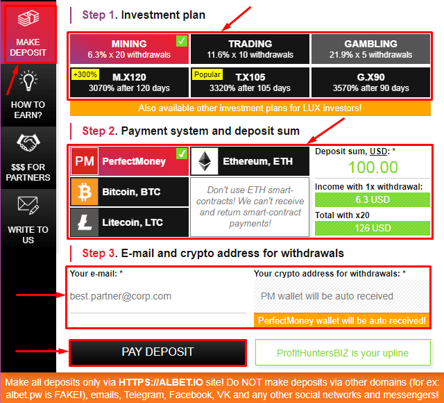 Creando un depósito en el proyecto Albet