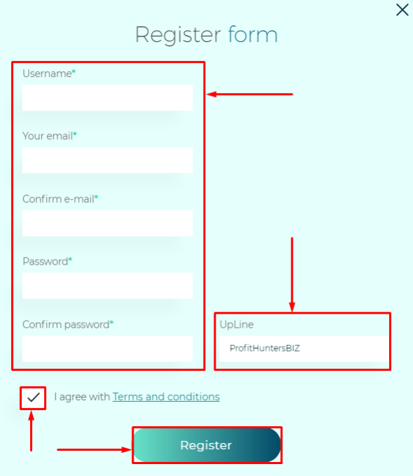 Registration in the Oceanix project