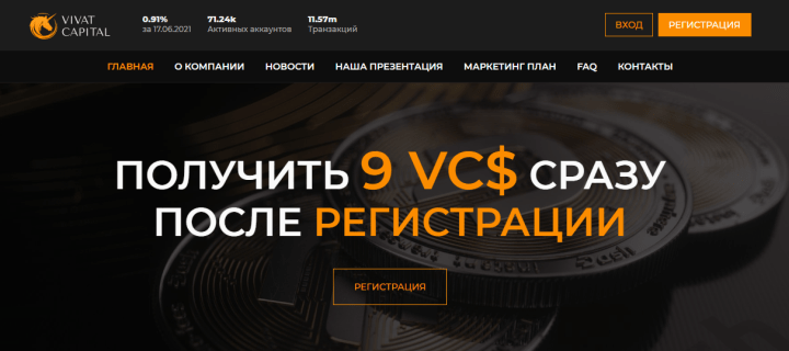 Обзор проекта Vivat Capital