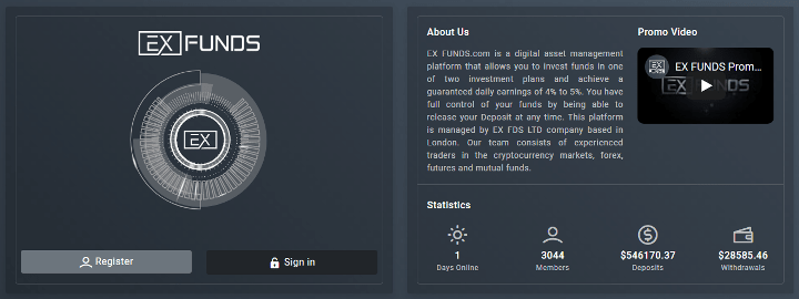 Обзор проекта Ex Funds