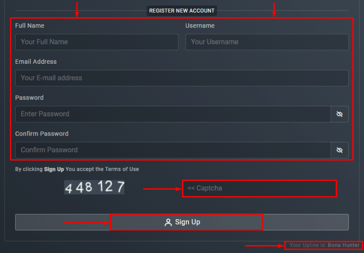 Регистрация в проекте Ex Funds