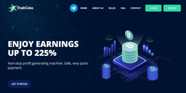 Обзор проекта TradeCoins