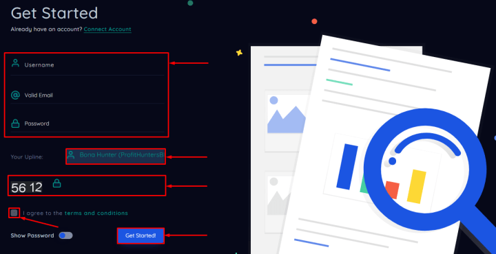 Registration in the project Ea Connect Ltd