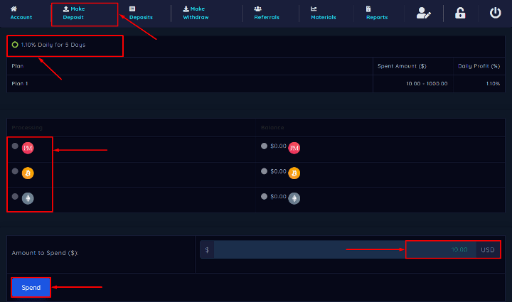 Creation of a deposit in the project Ea Connect Ltd