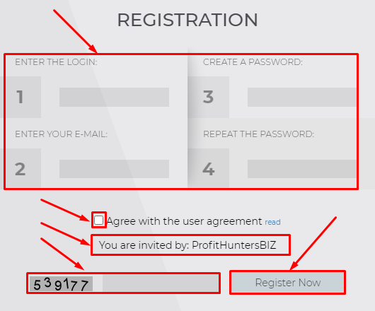 Rejestracja w projekcie Cmi-limited