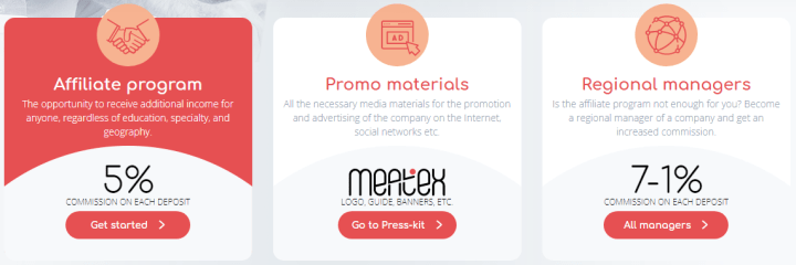 Meatex project affiliate program