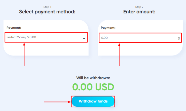 Вывод средств в проекте Dpharma