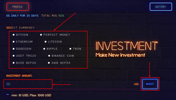 Создание депозита в проекте Crosswise