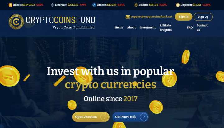 Présentation du projet Cryptocoins Fund