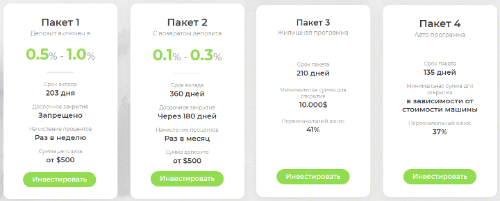 Investment plans of the EdenLife7 project