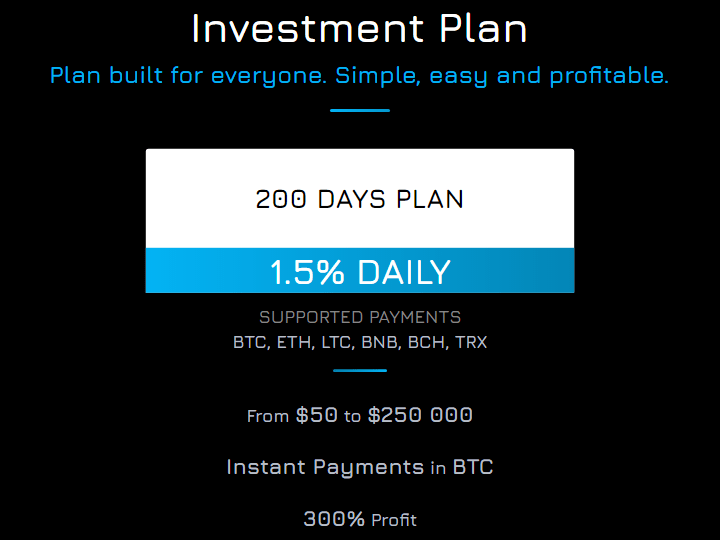 Investment plan of the Pegasus project