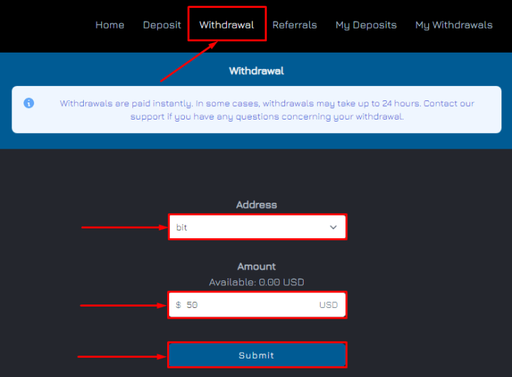 Withdrawal of funds in the Pegasus project