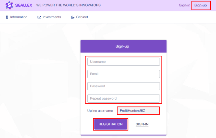 Registration in the Seallex project