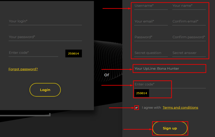 Registration in the General Fund project