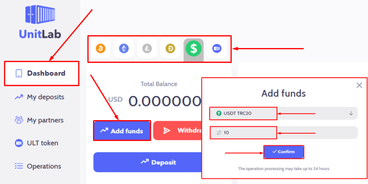 UnitLab 项目中余额的补充