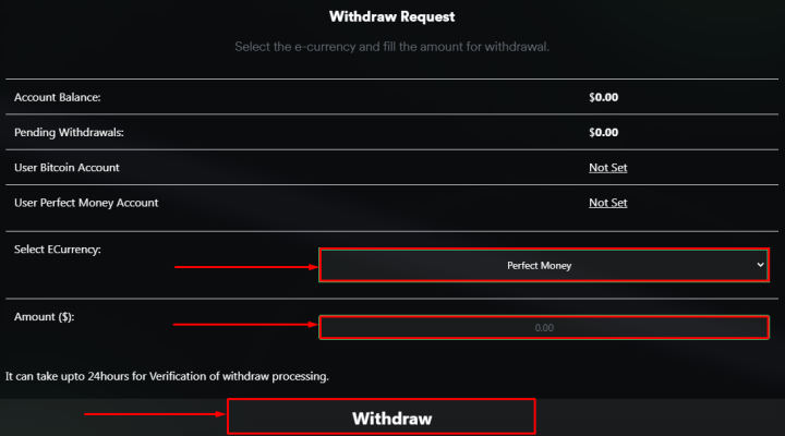 Withdrawal of funds in the Indelible Finance project