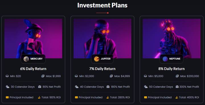 Investment plans of the Bit Sate project