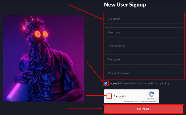 Registration in the Bit Sate project